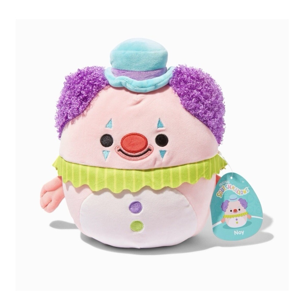 Squishmallows 8 inch "Noy" Plush, clown Blob‎ fish , 2023, New With Tags